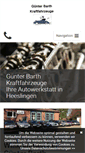 Mobile Screenshot of guenter-barth-kraftfahrzeuge.de